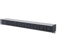 Intellinet 163613 19" 1U Rackmount 8-Output C19 Power Distribution Unit (PDU), W