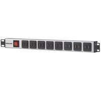 Intellinet 164580 unidad de distribución de energía (PDU) 1U Azul, Gris