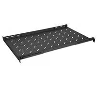 Intellinet 19" Adjustable Shelf with Rails, 750mm Depth, Black