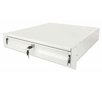 Intellinet 19" Lockable 2U Drawer, 466mm Depth, Gray