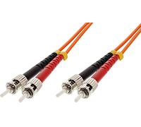 Intellinet 2.0m ST M/M Cable de Fibra optica 2 m Naranja - Cable de Fibra óptica (2 m, ST, ST, Male Connector/Male Connector, Naranja)