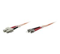 Patchcord INTELLINET ST/UPC-SC/UPC Dúplex Multi Mode OM2 2 m Naranja | 470117