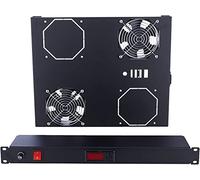 Intellinet 2 Fan Ventilation Unit Ventilador - Accesorio de Rack (Ventilador, Negro, Acero, 48,3 cm (19"))