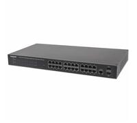 Intellinet 24-Port Web-Managed Switch with PoE+ and 2 Mini Gbic Ports
