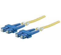 Intellinet 470636 cable de fibra optica 5 m SC OS2 Amarillo