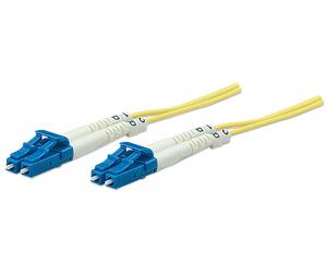 Intellinet 471893 cable de fibra optica 3 m LC OS2 Amarillo