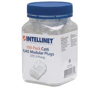 Intellinet 502344 - Conector de Cable Ethernet (100 Unidades) 100 unidades, Cat6