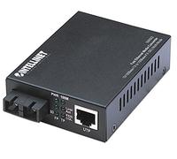 Intellinet 506502 - Adaptador de Red (Cable Optico, RJ-45), Negro