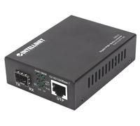 INTELLINET GIGABIT PoE + MEDIENKONVERTER RJ45 SFP 120KM