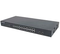 Intellinet 561044 switch No administrado L2 Gigabit Ethernet (10/100/1000) Negro 1U - Switch de red (No administrado, L2, Gigabit Ethernet (10/100/1000), Bidireccional completo (Full duplex), Montaje en rack, 1U)