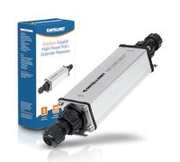 Intellinet 561211 Network repeater Negro, Gris 10, 100, 1000Mbit/s ampliador de red - Repetidor de red (Network repeater, 100 m, 10,100,1000 Mbit/s, IP65, 10/100/1000Base-T(X)