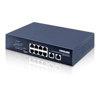 Intellinet Switch Ethernet 8 puertos PoE+ con 2 puertos uplink RJ45 Gigabit