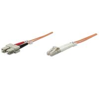 Intellinet 5m LC/SC cable de fibra optica OM1 Naranja