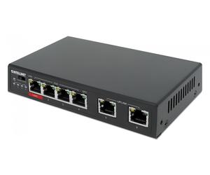 INTELLINET 6-Port Fast Ethernet Switch 4 PoE-Ports