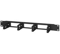 Intellinet 711074 - Panel de administración de Cables para Bastidor, Negro