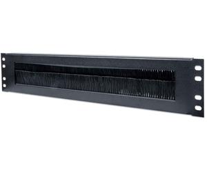 Intellinet 712774 - Pasacables (48,3 cm, 19", 2 UE, con cepillo), color negro Ne