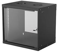 intellinet 714174 Basic Line - Distribuidor de Pared (48,26 cm/19", 9 U, 487 x 540 x 400 mm, Plano, Clase de protección IP20), Color Negro