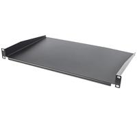 Intellinet 715102 - Balda para Montaje Frontal (48,3 cm, Montaje en los Dos rieles Delanteros), 350 mm de Profundidad, no Perforada, Color Negro