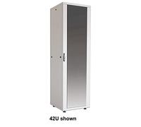 Intellinet 715393 Estante 32U Rack o Bastidor Independiente Gris - Estantería (32U, Rack o Bastidor Independiente, 600 kg, Gris, Vidrio Templado, Zinc, UL)