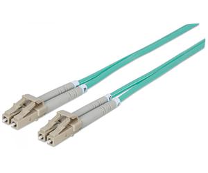 Intellinet 750134 cable de fibra optica 2 m LC OM3 Color aguamarina