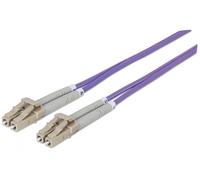 Intellinet 750875 cable de fibra optica 1 m LC OM4 Violeta