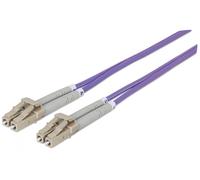 Intellinet 750882 cable de fibra optica 2 m LC OM4 Violeta