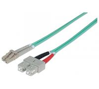 Intellinet 751094 cable de fibra optica 5 m LC SC OM3 Color aguamarina