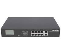 INTELLINET 8-Port GIGABIT PoE + Switch 2XRJ45-UPLINK LCD
