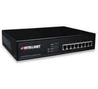 Intellinet 8-Port PoE+ Desktop Gigabit Switch - Switch de red (Gigabit Ethernet (10/100/1000), 1000BASE-T, 100BASE-TX, 10BASE-T, IEEE 802.3, IEEE 802.3ab, IEEE 802.3af, IEEE 802.3at, IEEE 802.3u, IEEE 802.3x, 4096 entradas, 16 Gbit/s, Negro)