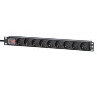 Intellinet 9-Outlet Power Strip with 2m Cable and Switch