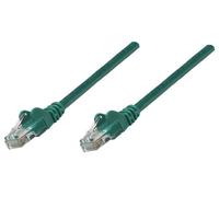 Intellinet - Cable de conexión de red, Cat5e; 0,25 m; CCA, U/UTP, de policloruro de vinilo, con contactos chapados en oro, sin enganches verde verde 15 m