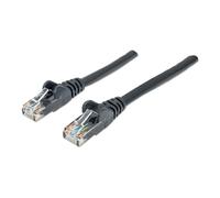 Intellinet Cable de red Cat6 U/UTP RJ45 3m Negro con hebilla protectora