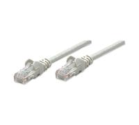 Intellinet Cable de Red Patch Cat6 UTP RJ45 5 m Gris, Conector Chapado en Oro, CCA 24 AWG, Funda Protectora