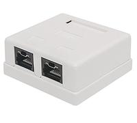 Intellinet Caja de Montaje, Cat6, UTP, 2 Puertos, función de Bloqueo, Color Blanco
