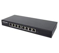 Intellinet Conmutador Gigabit Ethernet PoE+ de 8 Puertos con Paso PoE, presupuesto PoE de 85 W, 30 W por Puerto, Tela de conmutador de 16 Gbps