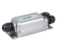 Intellinet Convertidor de medios Gigabit a prueba de vandalismo para exteriores e inyector PoE+ - Salida máxima de 30 W, 1 puerto SFP 1000Base-X, 1 puerto RJ45 10/100/1000, clasificación IP67 e IK10