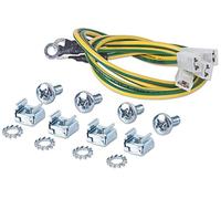 Intellinet 712187 Grounding Kit 300mm Length with 4 Ground Cables and Mounting Kit