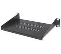 Intellinet Estante voladizo de 10 Pulgadas, 1U, 150 mm de Profundidad, ventilado, Color Negro