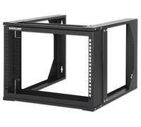 INTELLINET Estructura Abierta para Armario Rack 2 Postes Negro, Montaje Pared