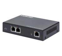 INTELLINET Extensor PoE Gigabit de 2 Puertos, 100 m, Negro