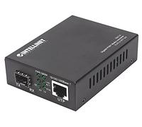 INTELLINET GIGABIT PoE + MEDIENKONVERTER RJ45 SFP 120KM