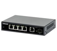 Intellinet Conmutador Gigabit Ethernet PoE+ de 5 Puertos con Puerto SFP.