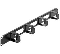 INTELLINET KABELMANAGEMENT 1HE 4 Kleine PLASTIKRINGE SW Panel de gestión de cabl