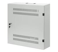 Intellinet Low-Profile 19 Wall Mount Cabinet with 4U Horizontal, W128828819 (Cabinet with 4U Horizontal and 2U Vertical Rails Slim, Space-Saving Enclosure with Only 170 Mm (6.7 In.))