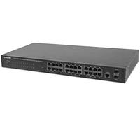 INTELLINET Net Switch 1000T 24P PoE + (2 Puertos Sfp) [BK]