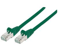 Intellinet Network Patch Cable, Cat7 Cable/Cat6A Plugs, 3m, Green, Copper, S/FTP