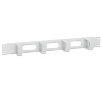 Intellinet - Organizador de Cables para armarios de 48,3 cm (1 HE, 4 Anillos de plástico), Color Gris