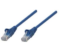 INTELLINET Patchkabel Cat6A CU S/FTP LSOH 0.25m blau