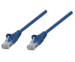 INTELLINET Patchkabel Cat6A CU S/FTP LSOH 0.25m blau
