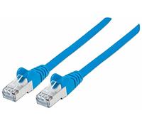 INTELLINET PATCHKABEL CAT6A-STECKER/CAT7-ROHKABEL 0,5M Blau